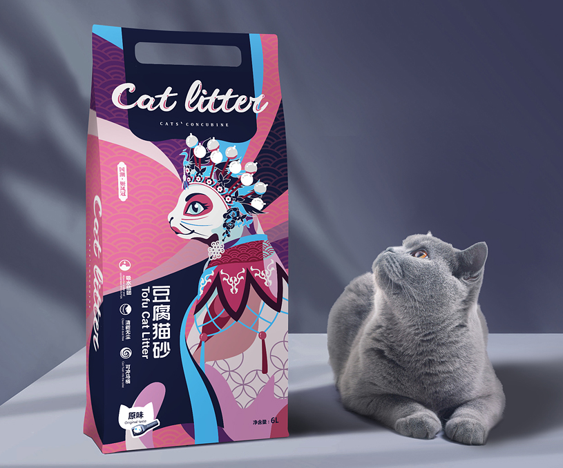 品牌形象 產(chǎn)品包裝設(shè)計 '原味豆腐貓砂系列